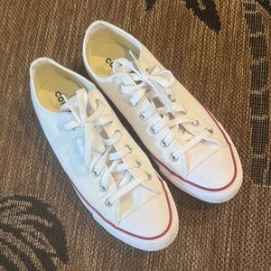 Converse White and Red Women's Sneakers